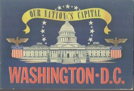WASHINGTON D.C. Our Nation&#39;s Capital (1942) vintage 108-page photo album book - £11.60 GBP