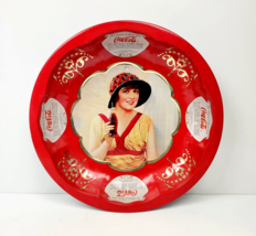 1995 Coca-Cola Coke Drink of All the Year Tin Tray Bowl Lady Flapper Swi... - £10.38 GBP
