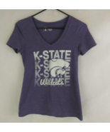 NCAA K State Wildcats Women&#39;s V-Neck T-Shirt Size XS - $15.82