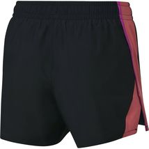 NIKE Girls&#39; Dry 10K Athletics Running Shorts Black Coral Magenta Pink Size XS - £15.75 GBP