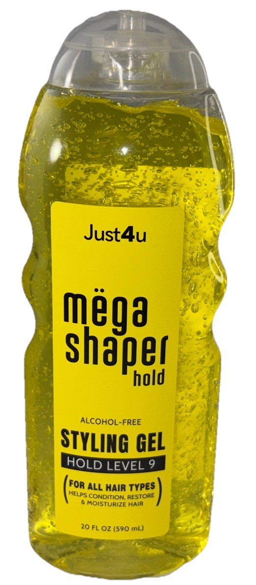 Just4u Mega Shaper Hold Styling Gel 20oz-Hold Level 9-All Hair Types-Con... - $14.73