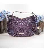 Brahmin Pasion Purple Iridescent Melbourne Leather Shayna Crossbody Bag NWT - $242.06
