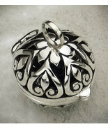Large .925 Filigree Hinged locket with Lapis Lazuli Bead - $228.92 CAD
