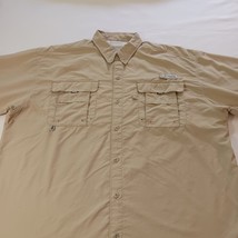 Columbia PFG FM7048 Bahama II Mens Fishing Shirt Tan Vented Omni Shade Chest 55" image 12