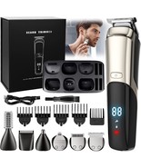 11 In 1 Grooming Kit With Waterproof Electric Shaver, Cordless Hair Clip... - £28.41 GBP