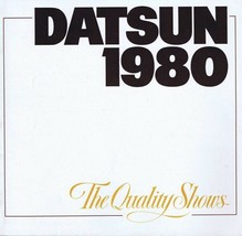 ORIGINAL Vintage 1980 Datsun Range Oversize Sales Brochure Book - $29.69