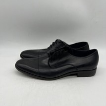 Steve Madden Oxford Dress Shoes Men Mister Black Leather Lace Up Size 8 - £27.61 GBP