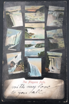 1907 Niagara Falls NY Black Border Postcard Whirlpools Horseshoe American - £6.88 GBP