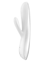 OVO E5 Silicone Rechargeable Dual Vibe Rabbit Waterproof White - £58.90 GBP