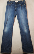 Paper Denim &amp; Cloth Jeans Women Size 28 Blue Denim Cotton Straight Leg Casual - £11.48 GBP