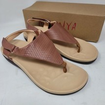 Megnya Women’s Sandals Size 7  Euro 38 Brown Adjustable Casual Shoes - $20.44