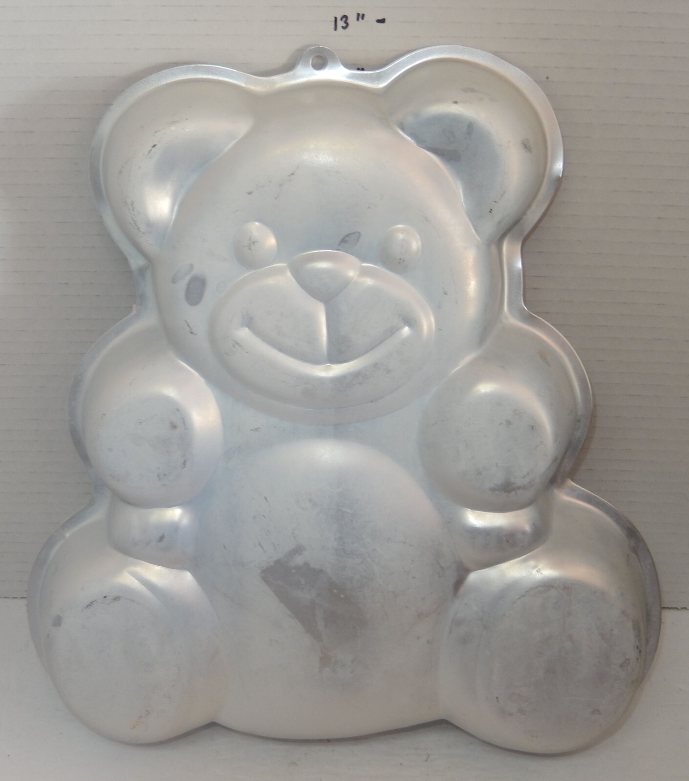 Rare Vintage 1982 Wilton Enterprises Teddy Bear Aluminum Cake Pan 502-3754 - £18.74 GBP