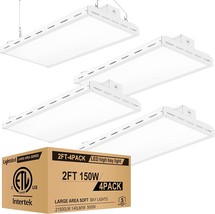 Lightdot 4 Pack LED High Bay Shop Light, 2FT 150W 21500LM 140LM/W [500W HPS - £196.85 GBP