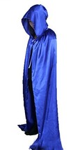 Unisex Hooded Cloak Role fancy up Cape Costume Full Length Blue 150cm - £18.03 GBP