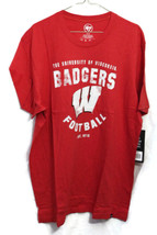 Soft XL Red Sport T Shirt W Badgers Football New w/ Tags - $14.99