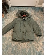 Vintage US Military Extreme Cold Weather N-3B Parka Jacket Medium Greenb... - $116.01