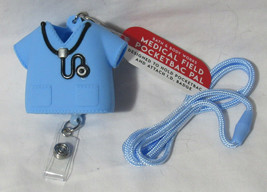 Bath &amp; Body Works Medical Field Scrub PocketBac Pal Holder Blue strap ID... - £19.14 GBP