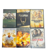 Platoon Patton Buck Love And Honor Gallows Road Any Day 6 Dvd Lot Man Ca... - £27.40 GBP