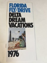 Vintage Florida Fly/Drive Delta Dream Vacation Brochure 1976 - $12.86