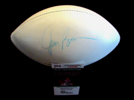 JIM BROWN CLEVELAND BROWNS HOF SIGNED AUTO VINTAGE WILSON NFL PANEL FOOT... - £372.49 GBP