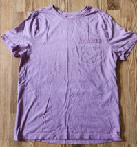 Goodfellow Co Pullover Tshirt Large Purple Casual Tee Crew Neck Short Sl... - $165.72 MXN