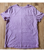 Goodfellow Co Pullover Tshirt Large Purple Casual Tee Crew Neck Short Sl... - $8.91
