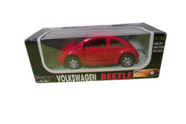 Volkswagon Red Beetle Die Cast Car 1998 1:32 Scale New In Original Box - £8.68 GBP