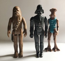 Vintage Star Wars 1977 Chewbacca Darth Vader &amp; 1976 Hammerhead Kenner - £13.33 GBP