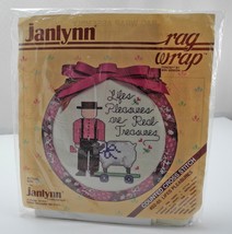 Janlynn Counted Cross Stitch Kit w/Rag Wrap Frame - #02-65 Lifes Pleasures - $7.55