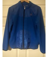 FILA boys blue fleece zip up jacket size 14/16 - $13.04 CAD