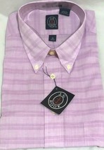 J.G. Hook Mens Purple Plaid Check Cotton Dress Shirt Size 16  34/35 New - $8.49