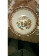 9pc.Beautiful Porcelain Salad Set.Hand Painted Dutch Windmill Background... - $136.70 CAD