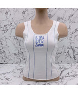 Women&#39;s Azzure White | Blue Stitching Tank Top NWT - $39.00