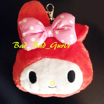 My Melody Sanrio Card Holder Coin Pouch Plush Key Chain Wallet Doll Purs... - £39.95 GBP
