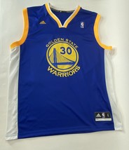Adidas Curry Golden State Warriors #30 Embroidered NBA Jersey MEN LARGE - £29.20 GBP