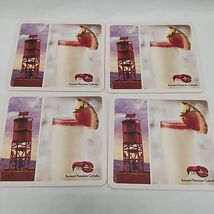 Set Of (4) Sunset Passion Colada / Vanilla Bean Cheesecake Coaster 4 1/4&quot; - $11.64 CAD