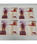 Set Of (4) Sunset Passion Colada / Vanilla Bean Cheesecake Coaster 4 1/4&quot; - $152.43 MXN