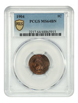 1904 1C PCGS MS64BN - £88.24 GBP