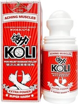 Koli Super Warm Pain Relief Massage Roller 60ml 够力温热感止痛按摩滚轮 - $10.89