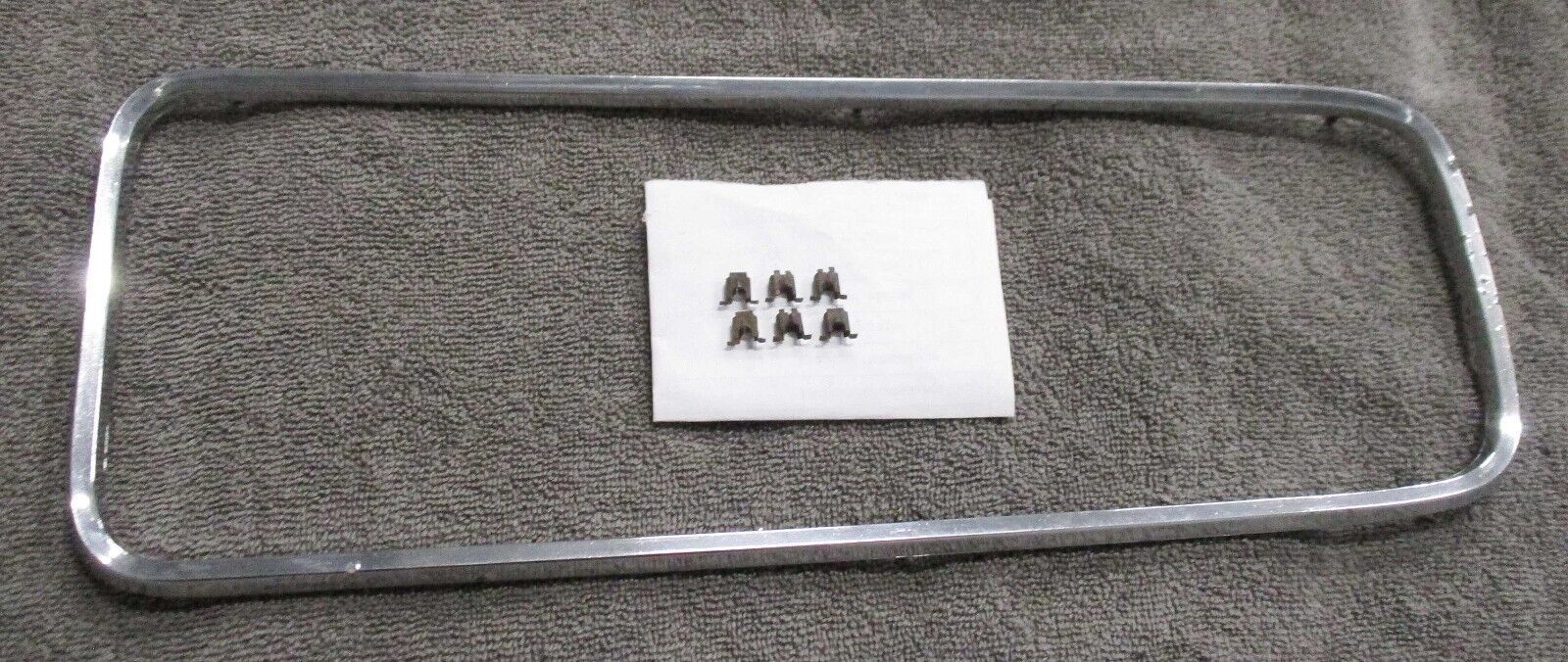 CUDA GRILLE CHROME TRIM (1 SIDE ONLY) + CLIPS  72 73 74 GRILL 1972 BARRA... - $65.00