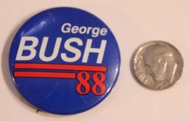 Vintage George Bush 88  Presidential Campaign Pinback Button J3 - £4.73 GBP