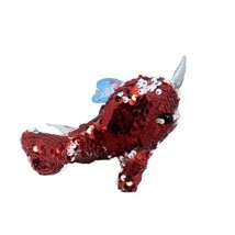 Oriental Trading Company Red Narwhal Valentine Plush 3.5 inches high W Tag - £5.27 GBP