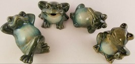 Ceramic Frogs Garden Decorations about 4” x 3” x 3”, Select: Type - £3.18 GBP