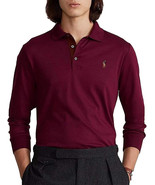 Polo Ralph Lauren Mens Wine Red Classic Fit Long Sleeve Polo Shirt, LT  ... - £77.81 GBP