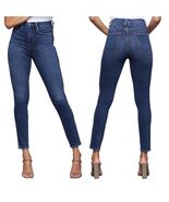 GOOD AMERICAN Good Curve High Waist Ankle Skinny Jeans, Dark Wash. Size ... - $1,659.82 MXN