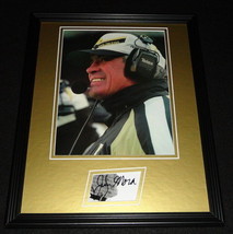Coach Jim Mora Signed Framed 11x14 Photo Display Saints Colts - £50.59 GBP
