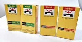 Lot of 4 Kodak VP 126-12 Verichrome Pan Film &amp; TX 120-12 Tri-X Pan New Old 1976 - £44.10 GBP