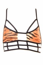ONE TEASPOON Womens Bikini Top Sun Tiger Superman Cozy Multicolor Size S - £27.99 GBP