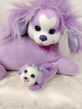 Puppy Surprise Purple Glitter Dog With Puppy In Her Tummy Stuffed Animal... - $16.40