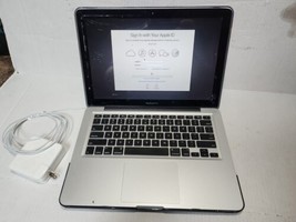 APPLE MacBook PRO A1278 Laptop 13&quot; Intel Silver  CRACKED SCREEN-PARTS ONLY - $53.22
